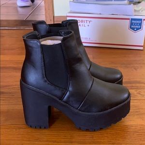 Black Nasty Gal boots